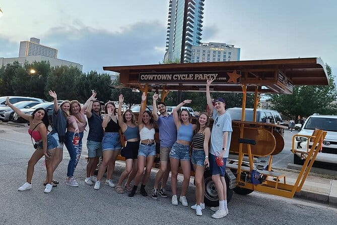 2-Hour BYOB Cowtown Cycle Party for 6-15 Happy Adults in FW - FAQ