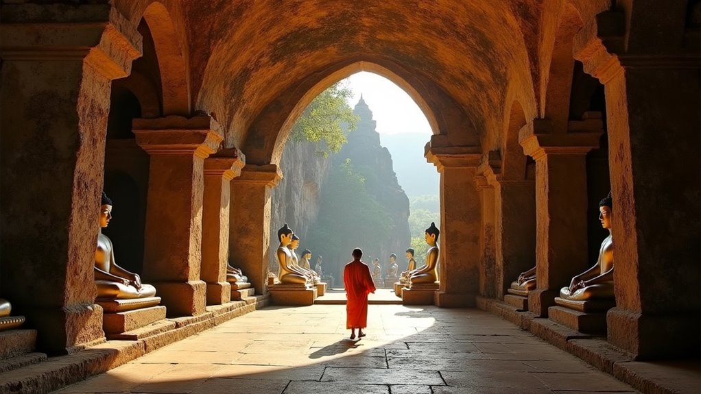 ancient cave buddhist temples