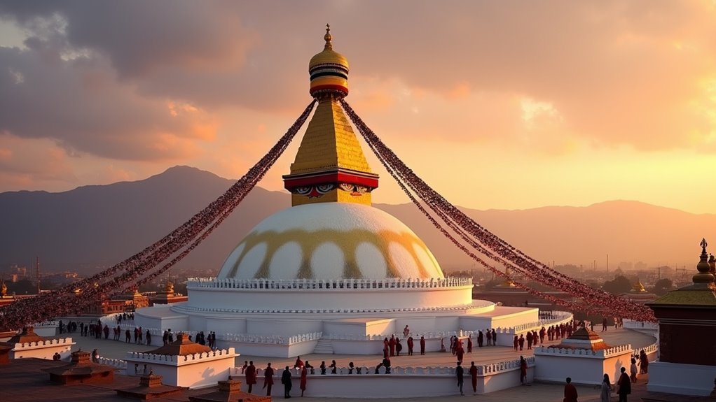 ancient tibetan buddhist shrine