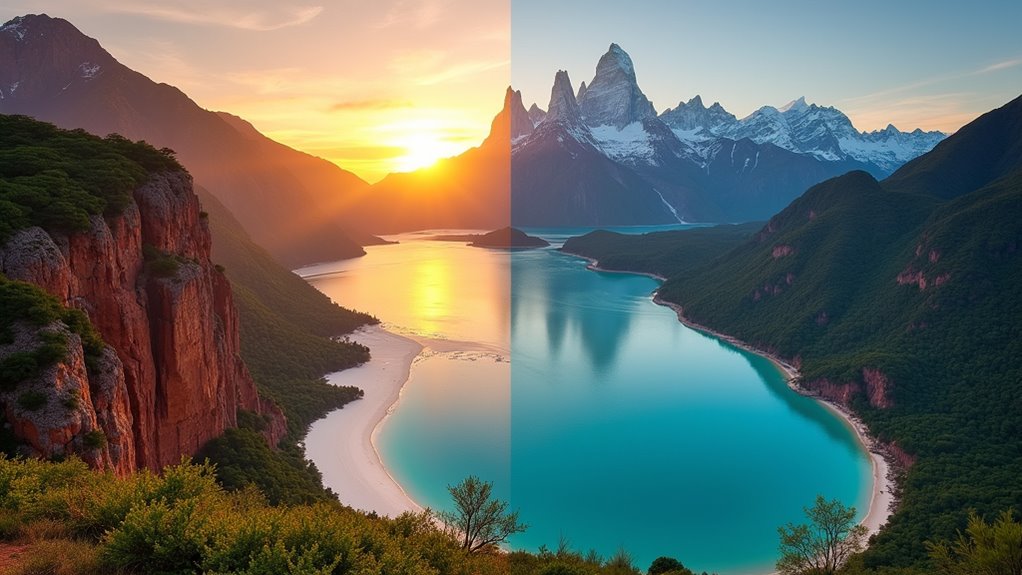 biodiverse jungles and mountains