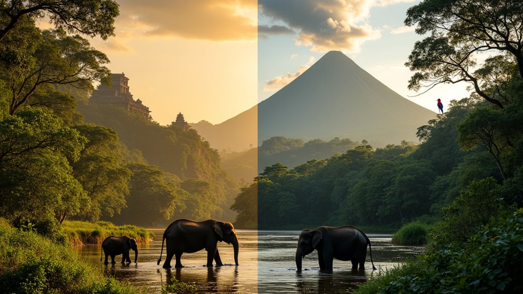 biodiverse wildlife contrasting experiences