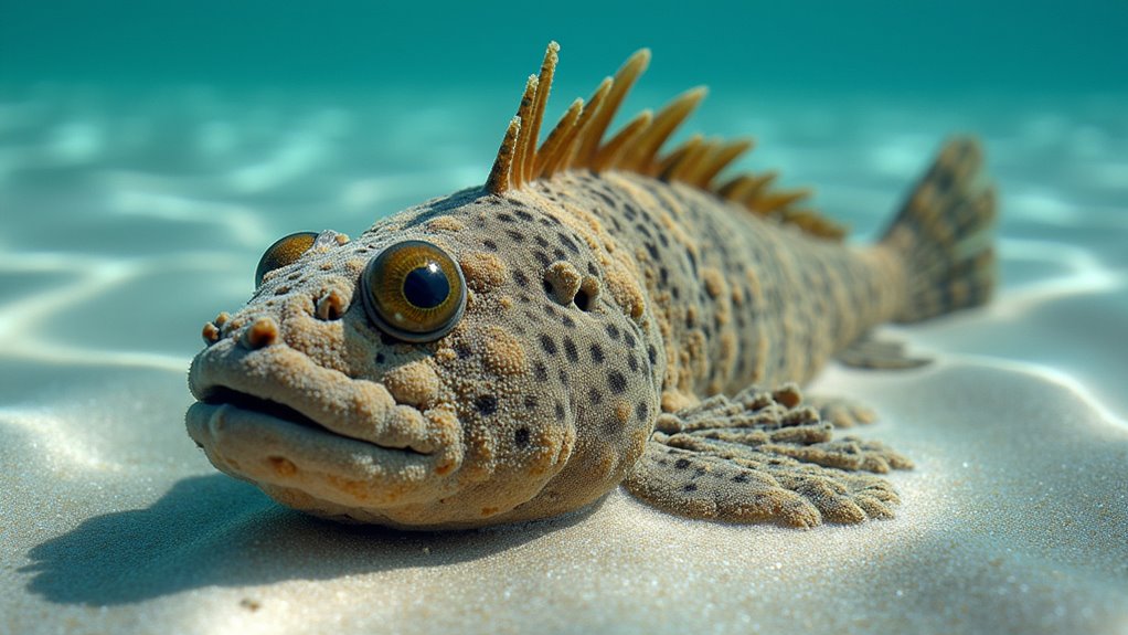 camouflaged venomous coastal predator