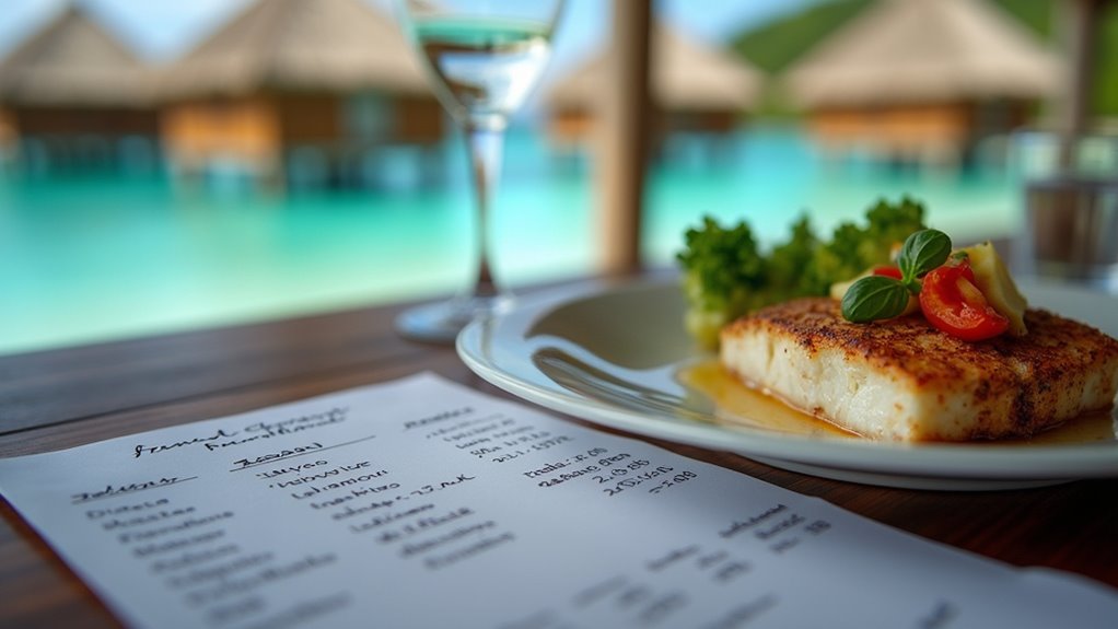 dining costs vary widely