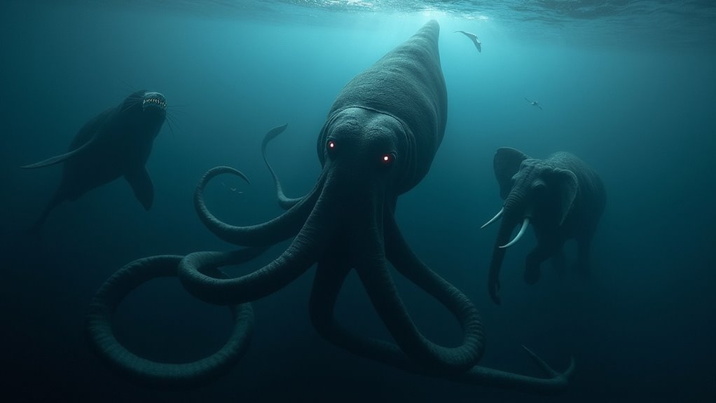 giant squid s deep sea predators
