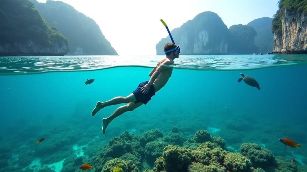 pristine turquoise underwater ecosystems
