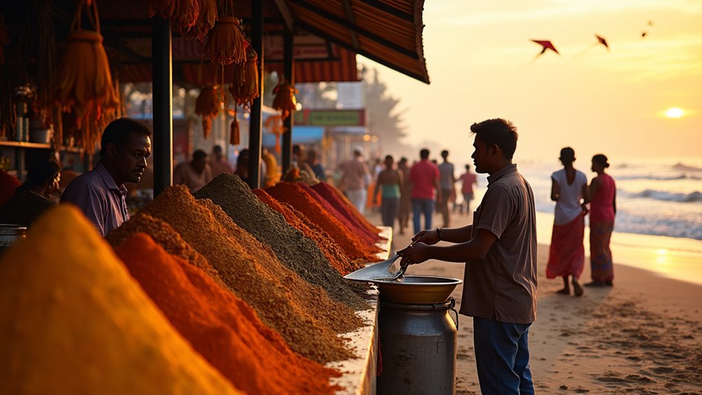 shopping spices sunset views