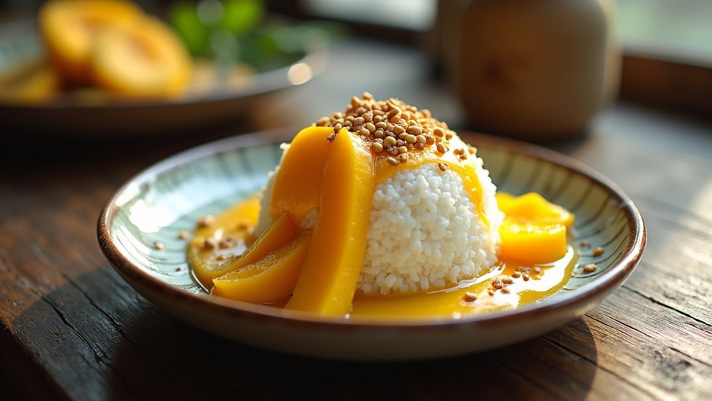 sweet chewy coconut infused dessert
