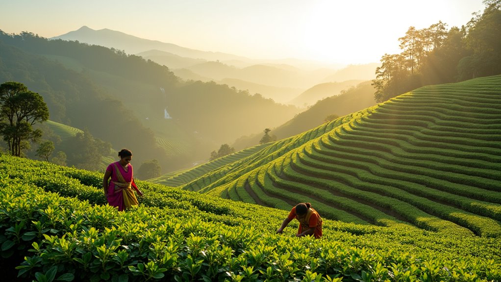 tea plantations and colonial charm