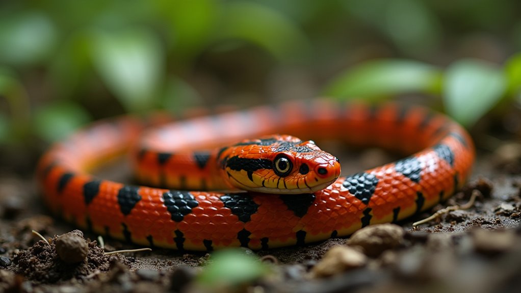 venomous snake with defensive glands
