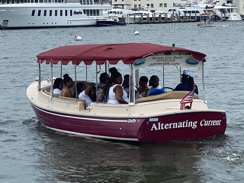 Annapolis: Electric Boat Rental - Duffy Sun Cruiser - 10ppl - Who Will Love This Experience?