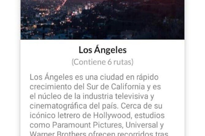 APP Self-Guided Route Los Angeles with Audioguide - Who Would Love This Tour?