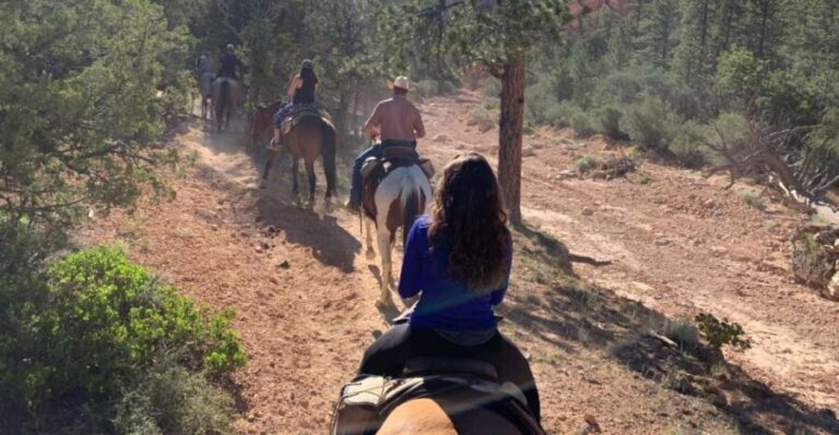 Bryce Canyon City: Red Canyon Horse Riding Day Trip w/ Lunch - Riding Through Casto and Losee Canyons