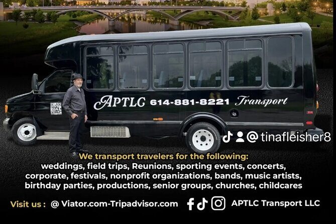 Charter Transportation for up to 13 passengers Columbus Ohio - The Practicalities: Price and Value
