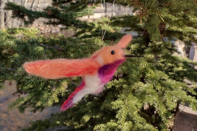 Felting Hummingbird Ornament Class in Estes Park - A Closer Look at the Felting Hummingbird Ornament Class
