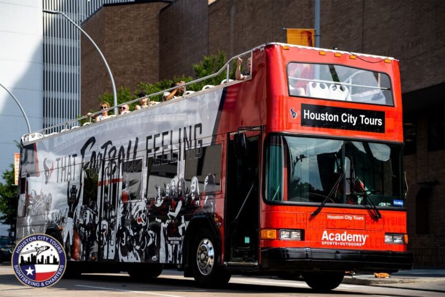 Houston: Guided City Tour by an Open-Top Double Decker Bus - The Route in Detail