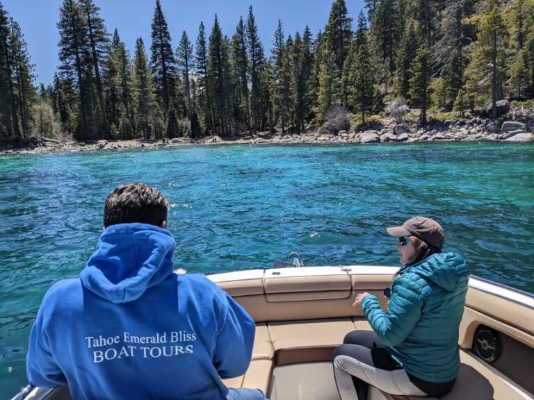 Lake Tahoe: Lakeside Highlights Yacht Tour - What to Expect During Your 2-Hour Trip