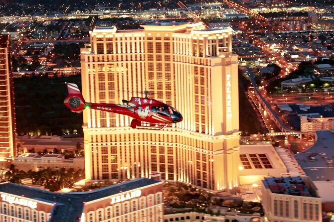 Las Vegas Night Flight by Helicopter with Lunch at Buddy V's at Venetian Resort - An In-Depth Look at the Experience
