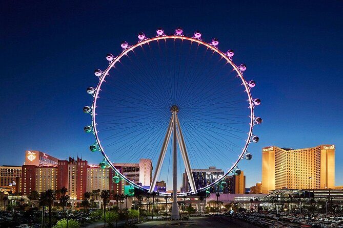 Las Vegas Night Tour High Roller Wheel Ride Guided Tour Option - Visiting the Bellagio Conservatory & Botanical Garden