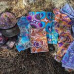 Marbled Silk Scarf, Trucker Hat, Sketchbook or 4 Pieces of Paper - Frequently Asked Questions