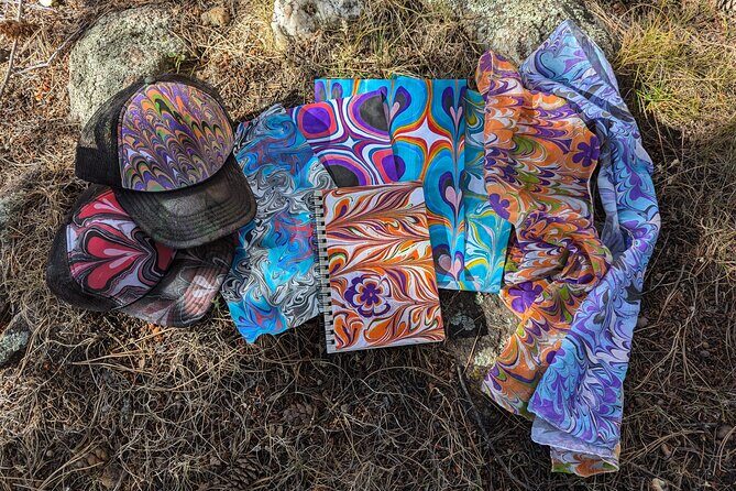 Marbled Silk Scarf, Trucker Hat, Sketchbook or 4 Pieces of Paper - Frequently Asked Questions