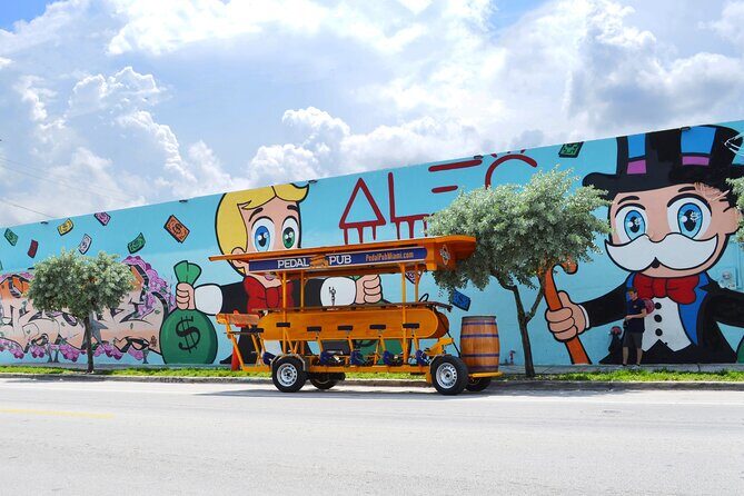 Pedal Pub Miami Wynwood Graffiti Bar Tour Individual Seats - The Experience’s True Value
