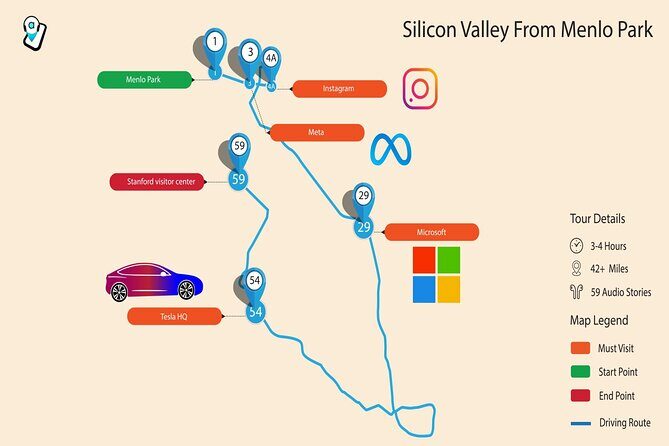 Silicon Valley Self-Guided Driving Audio Tour for Technology Lovers - Breaking Down the Itinerary: What You Can Expect