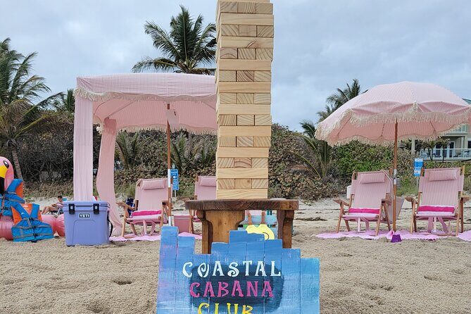 West Palm Beach Day: Cabana, Beach Chairs, Yeti, JBL, Towels + - Who Would Love This Experience?