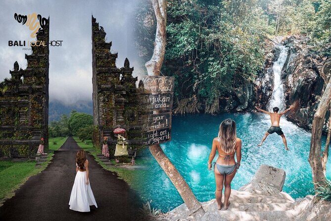 All Inclusive : Jumping Sliding at Aling- Aling Waterfall - Handara Gate - Lunch - Transportation & Convenience