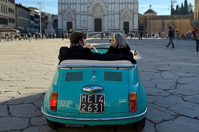 Discover Florence city center on e-cabriot fiat 500 - The Experience from the Driver’s Seat