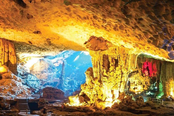 Halong full day standard group tour to Sung Sot Cave and Titop island - Cruising and Relaxing on the Bay