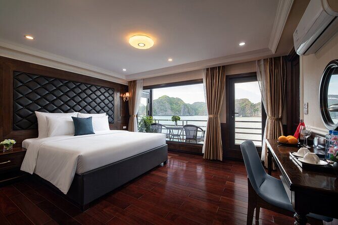 Halong Pandora 5 Star Cruise 2D1N-All Inclusive, cave, transfer - The Morning Routine: Scenic Views and Light Adventure