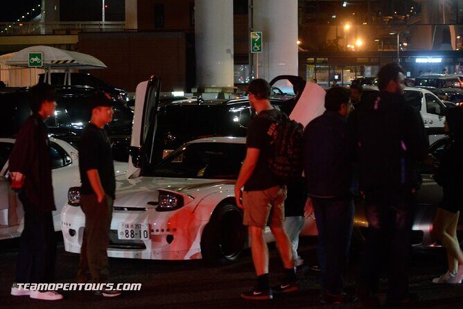 JDM Itasha trip to famous car meet up spot Daikoku Parking - A Close-Up Look at Tokyo’s Night Skyline