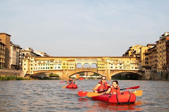 Kayak on the Arno river in Florence under the arches of the Old Bridge - The Itinerary: What to Expect on Your Kayaking Adventure