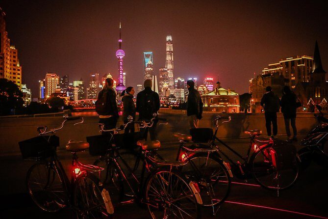 Shanghai Small-Group Night Tour by Bike - Detailed Breakdown of the Itinerary