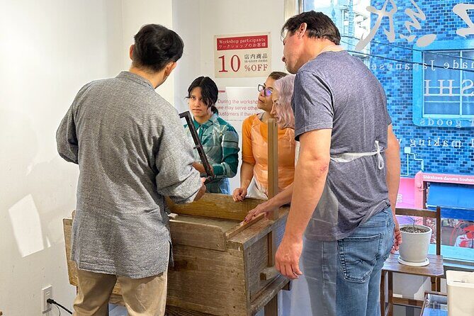 Tokyo/AsakusaTraditional Japanese Washi Papermaking experience - What You Can Expect from the Washi Papermaking Experience