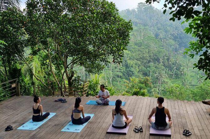 Ubud yoga, rice terrace walk and floating Breakfast tour - The Itinerary in Detail