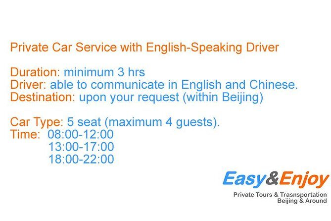 Beijing Private Car Service with English-Speaking Driver - Who Should Consider This Service?