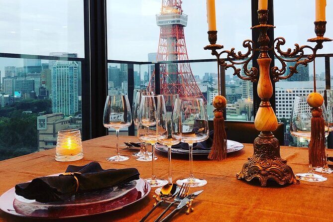 Chef's Table with Private view of Tokyo Tower - The View of Tokyo Tower: A Highlight