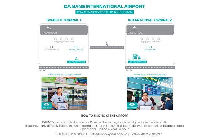 Private transfer: Da Nang Airport to/from Vinpearl Resort Golf Nam Hoi An - Vehicle Options and Luggage Capacity