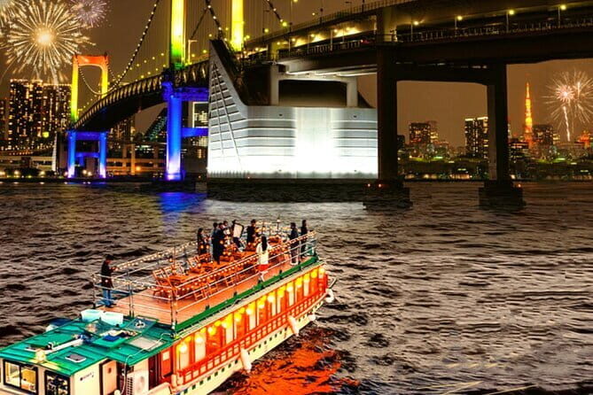 Tokyo Koto Fireworks Festival Cruise &Dinner &Performance &Drinks - The Itinerary in Detail