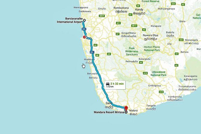 Transfer between Colombo Airport (CMB) and Mandara Resort - What to Expect at the Airport