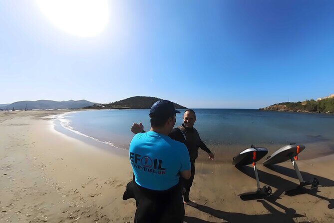 Efoil and water sports in Athens - The Location: Charakas Beach