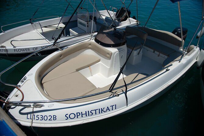 Luxury Eden 18 Private Self-drive boat hire in Latchi - The Practical Details