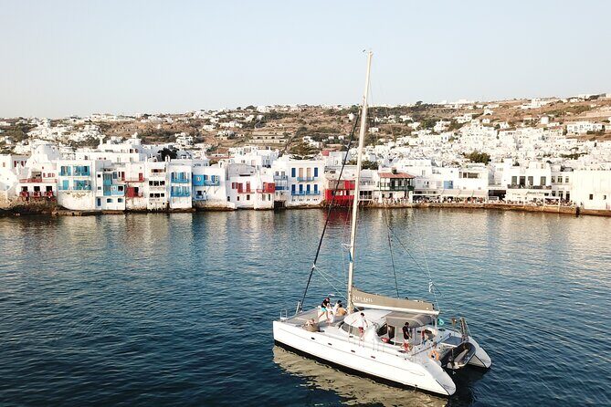 Mykonos Catamaran Sunset Semi private Cruise with transfer - The Itinerary: What to Expect