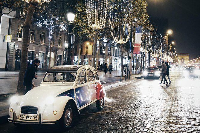 Paris and Montmartre 2CV Tour by Night with Champagne - The Sum Up