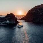 Romantic Sunset Catamaran Caldera Cruise incl. Meal & Drinks - Thermal Hot Springs & Snorkeling