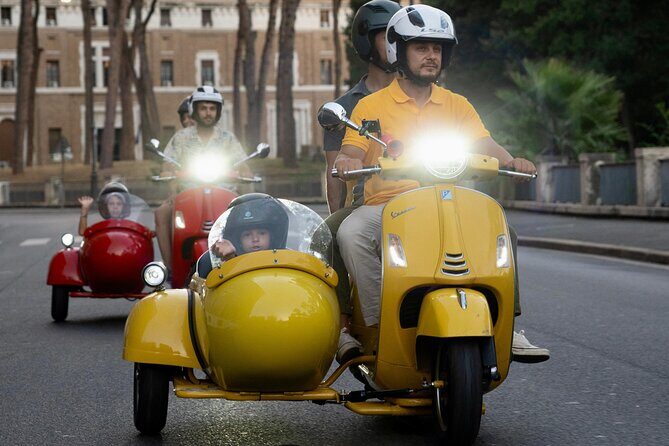 Rome Vespa Sidecar Tour  90-Minute City Highlights Tour - An Authentic Rome Adventure on Two Wheels