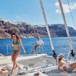 Santorini Sunset Luxury Sailing Catamaran Cruise with BBQ, drinks, transfer - Price & Value