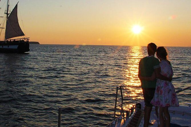 Shared Basic Sunset Trip of Santorini via Red Beach & White Beach - Frequently Asked Questions