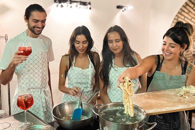 Spritz and Spaghetti: Small Group Tipsy Cooking Class - Practical Details and Tips